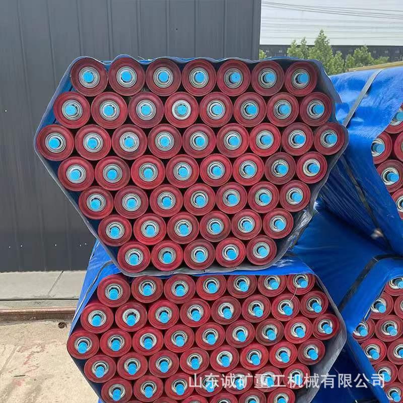 托辊厂家工业无动力缓冲托辊煤矿三联托辊耐磨防尘防水托辊4