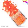 Set de Lentejuelas para Uñas Magic Color Redondas 1+2+3mm Mixtas 12 Colores Parche de Joyería para Uñas Punto de Ola Perlado Mate