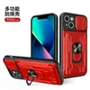 Nova capa de celular com suporte magnético para carro para iPhone 14 Pro, 13 Liga, janela deslizante, resistente a quedas