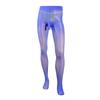 Qinghe Medias para Hombre Aceitosas Sexy Jj Set Set de Masaje de Silicona Abiertas Ultradelgadas Transparentes Sedosas Medias Panty