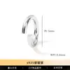 Jingde Jewelry Anillos Abiertos y Cerrados de Plata de Ley S925 Accesorios para Joyería Hechos a Mano DIY Anillo Conector para Pulsera