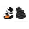 Halloween Artesanal Criativo Pingente de Gotejamento de Óleo DIY Fantasma Caveira Abóbora Pingente Corrente de Celular Acessórios de Chaveiro