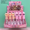 MLUNDO Coloración Fácil Hidratante Duradero Espejo Tinte Labial Lápiz Labial Agua Sedoso Tinte Brillo de Labios Esmalte Labial