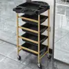 Carro de Peluquería para Permanente y Tintes Gabinete de Almacenamiento Carrito para Varillas de Peluquería Estante de Almacenamiento para Peluqueros Gabinete de Herramientas Barbería Peluquería