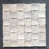 Fondo de Pared de Mosaico de Piedra Madera Gris Grano Madera Blanco y Negro Raíz Jazz Mármol Blanco Azulejos Beige Café Azulejos Antiguos