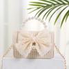 Bolso nudo de mariposa bolso tejido bolso de mano bolso bandolera de perlas bolso de mano de doble uso portátil para vacaciones de verano foto todo-partido bolso de mujer