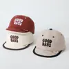 Boné de Beisebol Infantil com Aba Macia, Letras, para Meninos e Meninas, Acolchoado de Algodão, Xadrez, Quente