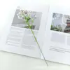 Jinxinda Em Estoque Uma Peça Flor Artificial Vermelha de Chão Festival Decoração de Pátio Folha Grande Vareta de Madeira Versão de Luxo Plantas Artificiais Verdes
