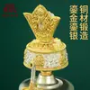 Adornos de Olla Pemba Hechos a Mano en Nepal Cobre Dorado Plata Tallado Purificador de Agua Adornos de Olla Pemba para el Hogar en Interiores