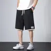 Shorts Casuais Masculino Verão Finos Secagem Rápida Largos Shorts Esportivos Marca Americana Moderna Versátil Retos Cinco Pontos Roupa Masculina