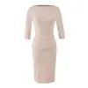 Vestido Rachel de un solo hombro, ajustado al cuerpo, bodycon para mujer, nueva colección otoño 2026, elegante, sexy y ceñido, de manga media