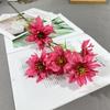Cordyceps negro crisantemo silvestre pequeño salón de bodas camino plomo arreglo floral alto decoración del hogar centro comercial belleza Chen decoración flores artificiales