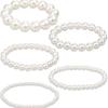Amazon Venta Caliente 4/6/8/10/12mm Pulsera de Perlas Pulsera Elástica Venta al por Mayor NK27890