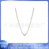 Collar de cadena básica versátil para mujer con colgante de copo de nieve luna de temperamento y personalidad, chapado en plata de cobre blanco 925