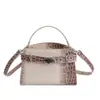 Bolsa Pequena com Padrão de Pedra Degradê para Mulheres 2026 Nova Versátil Bolsa de Mão Kelly Bolsa Transversal Versátil de Alta Qualidade Primavera