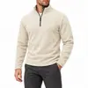 Chaqueta para Hombre de Comercio Electrónico Transfronterizo Personalizada Chaqueta de Forro Polar Otoño e Invierno Acolchada con Terciopelo Grueso Sudadera con Capucha Superior 300g