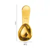 Colher de café de aço inoxidável 304 colher para pó com balança colher medidora 30ml15ml ferramentas de panificação colher medidora de grãos de café