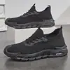 Zapatos para Hombre Primavera y Verano 2025 Nuevos Zapatos Deportivos Ligeros y Transpirables de Malla Tejida Voladora para Correr Zapatos Casuales de Talla Grande Transfronterizos