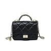 Bolsa Estilo Coreano, Nova Bolsa Feminina Acolchoada com Corrente Tendência, Bolsa Transversal, Bolsa de Corrente Fashion e Versátil para Primavera e Verão, Bolsa Pequena de Ombro Único