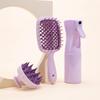 Popular Transfronterizo Botella de Spray Masaje Cepillo Champú Botella para Tinte de Cabello Especial para Mujeres Cabello Esponjoso Peine de Estilo Juego de Peines