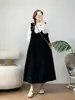 Vestido Regata Japonês Ruffle Decote U Solto para Verão 2026 para Mulheres Vestido Casual Reto Emagrecedor Venda por Atacado