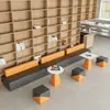 Área de Recepción de Oficina Creativa Combinación con Forma Especial Institución de Capacitación Sencilla Área de Descanso Simple Moderna Sofá de Recepción para Ocio