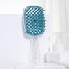 Peine Wanmei Transparente Plateado Flash Hueco de Rejilla de Doble Uso Seco y Húmedo Peine Estático Doméstico Peine para Estilo de Cabello Esponjoso