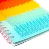 Livro de bobina pop bolha de silicone escova de cabelo bobina de pelúcia livro Dinossauro unicórnio caderno de silicone notas de desratização