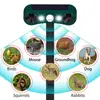Alarma de sonido y luz por inducción infrarroja solar para ahuyentar jabalí, ardilla, animal de alta frecuencia ultrasónica