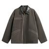 Estilo americano Barne Style Detroit Crock Jacket Masculino Cinza camelo Camurça Patchwork cleanfit Jaqueta Tendência
