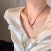 Fortuna y Prosperidad_ Nuevo Collar con Colgante de Calabaza de la Fortuna Estilo Chino para Mujer, Cadena para Clavícula de Lujo Ligero, Accesorio Versátil