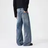 Calça Jeans Masculina Casual Americana Versátil Tendência Atacado Flare Micro Solta Primavera Outono 2026 Novo Estilo