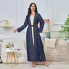 Mt199 Nuevo Vestido Largo de Moda con Pedrería, Ropa para Mujer de Corte Holgado al por Mayor, Vestido en Stock de Fábrica