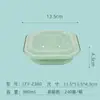 Caja de Almuerzo Desechable con Tapa de Cierre, a Prueba de Fugas, Impresionable, Contenedor Cuadrado Engrosado para Porciones Pequeñas, Adecuado para Calentar en Microondas