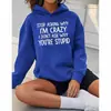 Sudadera con Slogan Impreso para Hombre y Mujer Temu Wish Artículo de Exportación Transfronteriza de Amazon