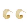 535 Diseño de Nicho de Lujo Ligero Estilo INS Coreano Aretes Irregulares de Media Luna Combinables Plata Esterlina S925 para Mujer Texte