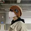 Gorros de Lana Unisex de Moda para Otoño e Invierno, Gorros Cálidos y Versátiles para el Frío, Sueltos para Cabeza Grande, Gorros de Punto para Cara Pequeña