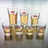 Venta directa taza de vidrio de cristal de jade para bebidas taza blanca refinada para whisky taza de cerveza restaurante de alta gama taza de té octagonal recta
