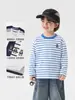 Camiseta de manga larga para niño estilo europeo derecho, colección primavera y otoño, para niños y preadolescentes, ropa interior, nuevo estilo 2026 ropa infantil, camiseta básica de moda