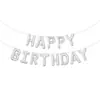Balões de Filme de Alumínio Decoração Conjunto de Letras Americanas Imitação Feliz Aniversário Versão Slim Decoração de Balão de Folha de Alumínio Suprimentos para Decoração Atacado
