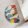 Tapetes de Chão Absorventes Tuftados para Banheiro Transfronteiriços, Tapetes Refrescantes Espessos Antiderrapantes, Tapetes de Pelúcia para Porta de Quarto, Tapetes de Entrada