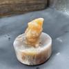 Hombre de Navidad de cristal 3cm piedra natural Papá Noel piedra semipreciosa talla regalo pequeño exquisito