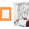 Papel Tapiz de Gatos Nórdicos para Uso Doméstico, Decoración de Papel Tapiz para Habitación Infantil, Tela Mural para Dormitorios de Niños y Niñas, Tela Mural Sin Costuras No Tejida