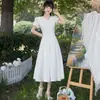 Vestido Mini Estilo Nuevo Principios de Primavera 2026, Adecuado para Uso Diario, Vestido Estilo Corte, Vestido Blanco, Dulce Vestidito Blanco