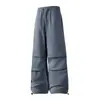 Pantalones de paracaidista con cordón para el otoño de 2025, unisex, pantalones cargo funcionales, pantalones largos holgados casuales, unisex