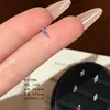 Brincos de Titânio 316L Moda High-End Brilho Marquise Zircônia Cúbica Única Cartilagem Studs Tendência Versátil Doces Piercing Brincos