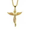 Joyería con Incrustaciones de Diamantes Hip-Hop Europeo y Americano Colgante de Moda para Hombres y Mujeres Colgante Galvanizado de Retención de Color al Vacío para Hombres y Mujeres