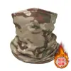 Chapéu Térmico para Ciclismo ao Ar Livre Outono e Inverno, Máscara Facial Quente, Gola de Lã com Estampa Camuflada, Aquecedor de Pescoço Espesso, Lenço de Cabeça Esportivo