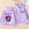 Sudadera con Cremallera Casual de Moda Coreana Anime Kpop para Niños y Niñas Sudadera de Terciopelo Invierno Amazon