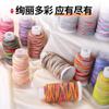Cuerda de Cinco Colores Tao Cuerda Trenzada Hecha a Mano Cielo Estrellado Degradado Hilo de Algodón Retorcido a Mano Rollo Grande Pulsera Accesorios de Joyería DIY Material Cuerda